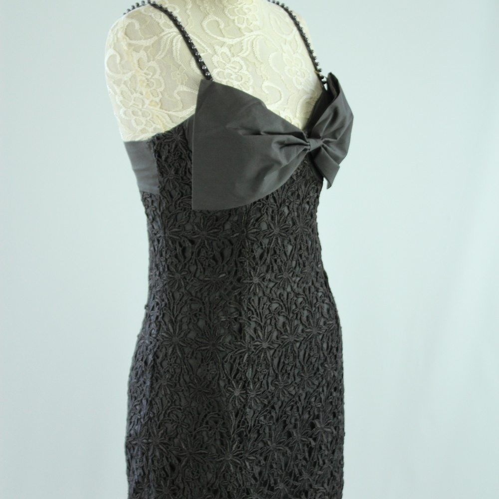 TWELVE by TWELVE  S Dress Gray Batiste Embroidered